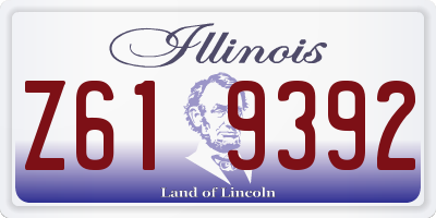 IL license plate Z619392