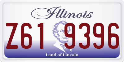 IL license plate Z619396