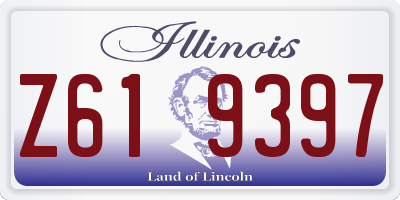 IL license plate Z619397