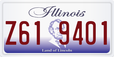 IL license plate Z619401