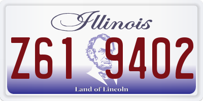 IL license plate Z619402