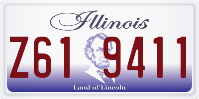 IL license plate Z619411