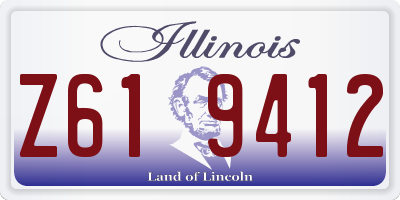 IL license plate Z619412