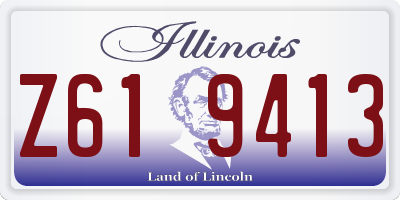 IL license plate Z619413