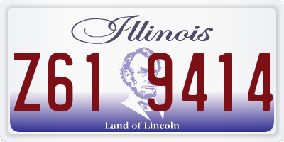 IL license plate Z619414