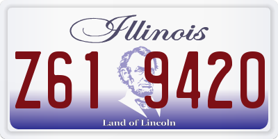 IL license plate Z619420