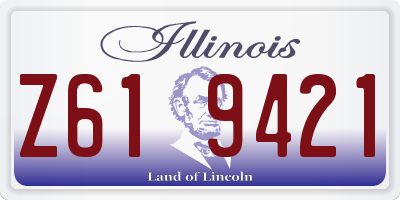 IL license plate Z619421