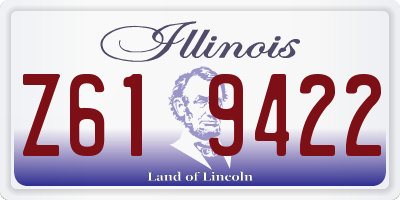IL license plate Z619422