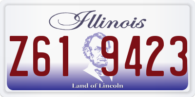 IL license plate Z619423