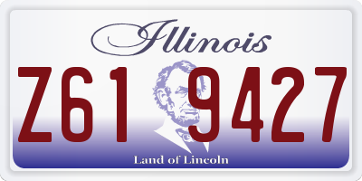 IL license plate Z619427