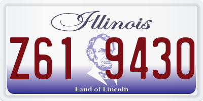 IL license plate Z619430