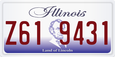 IL license plate Z619431