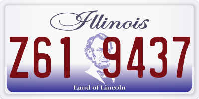 IL license plate Z619437