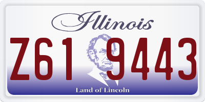IL license plate Z619443