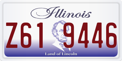 IL license plate Z619446