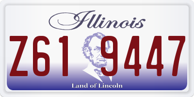 IL license plate Z619447