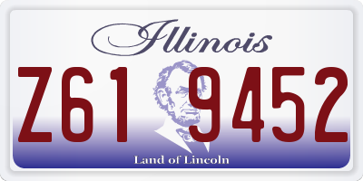 IL license plate Z619452