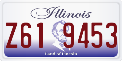 IL license plate Z619453