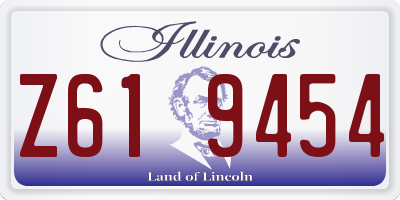 IL license plate Z619454