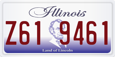IL license plate Z619461