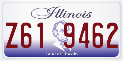 IL license plate Z619462