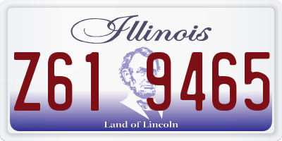 IL license plate Z619465