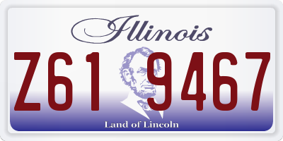 IL license plate Z619467