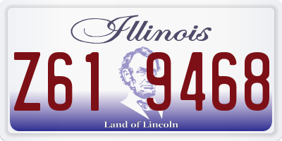 IL license plate Z619468