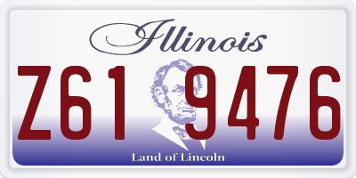 IL license plate Z619476
