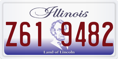 IL license plate Z619482