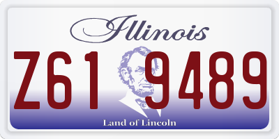 IL license plate Z619489