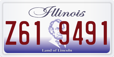 IL license plate Z619491