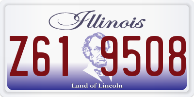 IL license plate Z619508