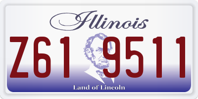 IL license plate Z619511