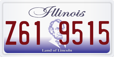 IL license plate Z619515