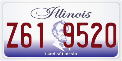 IL license plate Z619520