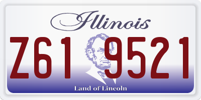 IL license plate Z619521