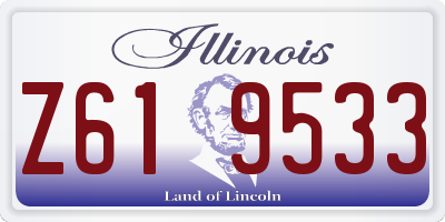 IL license plate Z619533