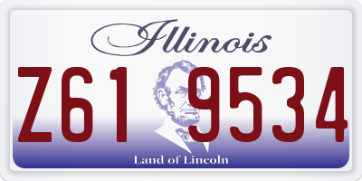 IL license plate Z619534