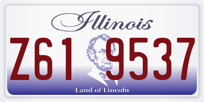 IL license plate Z619537