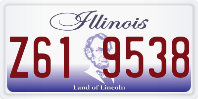 IL license plate Z619538