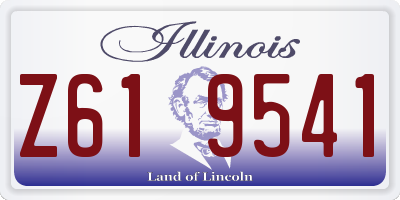 IL license plate Z619541