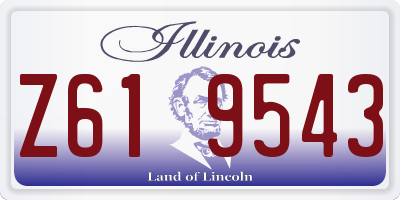 IL license plate Z619543