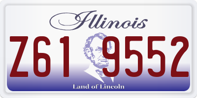 IL license plate Z619552