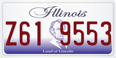 IL license plate Z619553