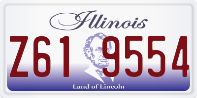 IL license plate Z619554