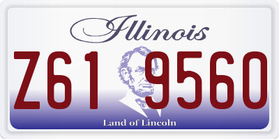IL license plate Z619560