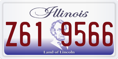 IL license plate Z619566