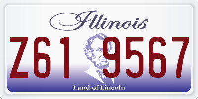 IL license plate Z619567