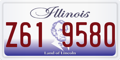 IL license plate Z619580